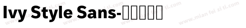 Ivy Style Sans字体转换